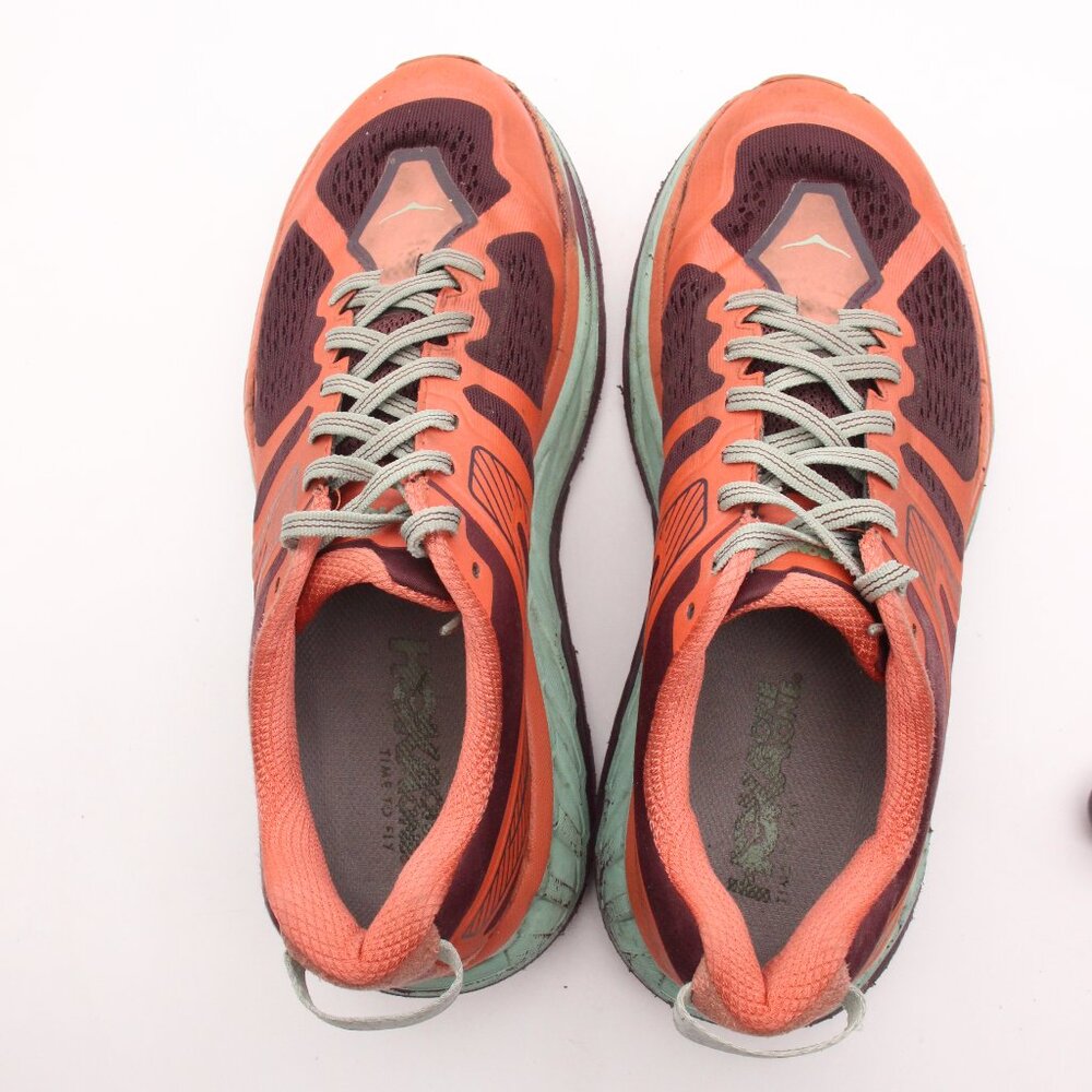 Hoka One One Stinson ATR 5 Women's Size 9.5  Orange Green Casual Sneaker - Picture 9 of 10